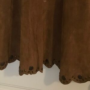 Montana Co Genuine Suede Long Skirt
